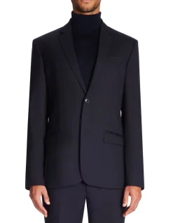 Celio Veste de costume slim 100% laine - marine^Homme Vestes De Costumes|Vestes De Costume