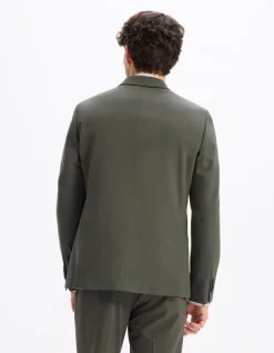 Celio Veste de costume slim stretch - kaki clair^Homme Vestes De Costumes|Vestes De Costume