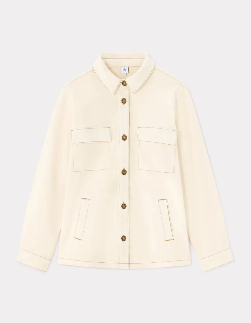 Celio Veste effet denim - beige^Femme Vestes & Blazers