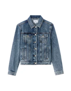 Celio Veste en jean - bleu^Femme Les Meilleures Ventes|Les Essentiels Aux Meilleurs Prix