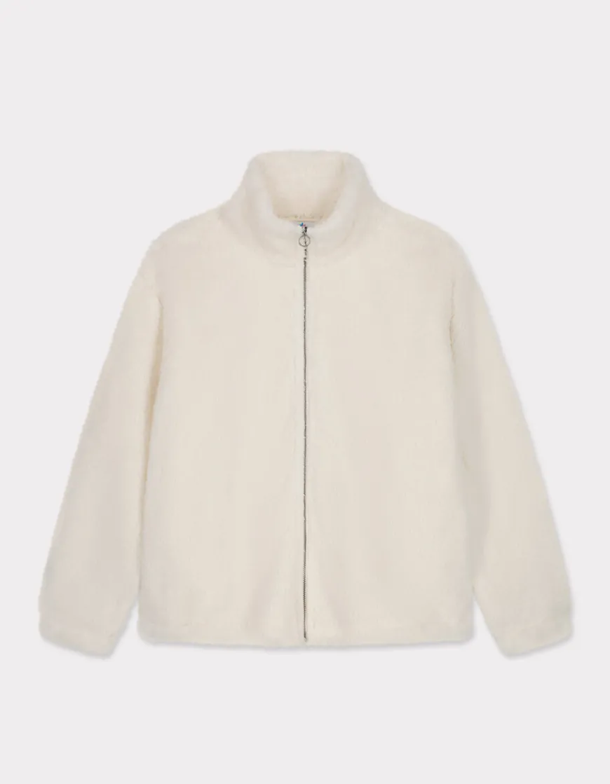 Celio Veste polaire fluffy - écru^Femme Loungewear|Pulls