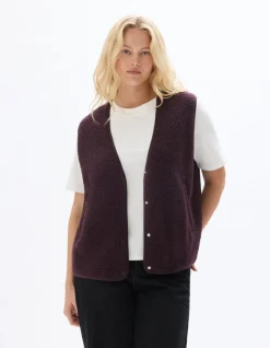 Celio Veste sherpa sans manche - marron^Femme Sportswear|Loungewear