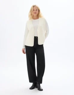 Celio Veste sherpa sans manche - écru^Femme Sportswear|Loungewear